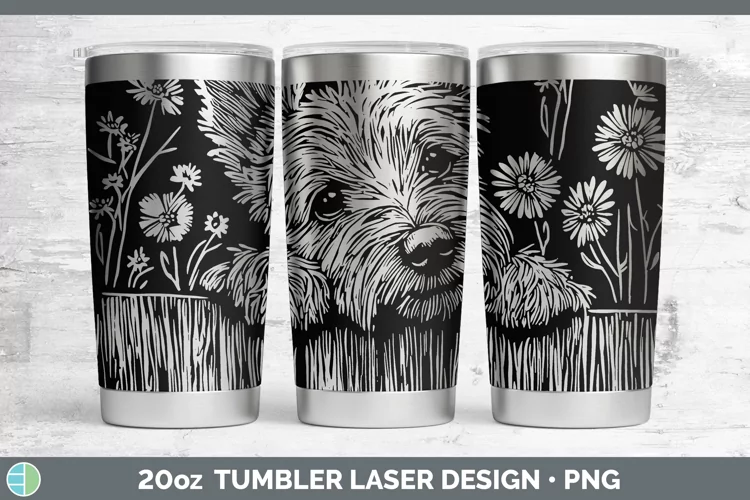 Cottage Dogs Cairn Terrier Laser 20oz Tumbler Sublimation Tu