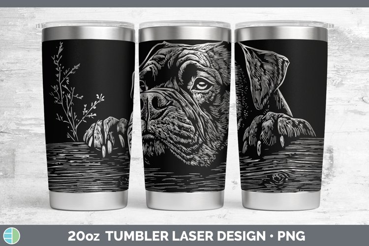 GorgeousCottage Dogs Laser 20oz Tumbler design.
