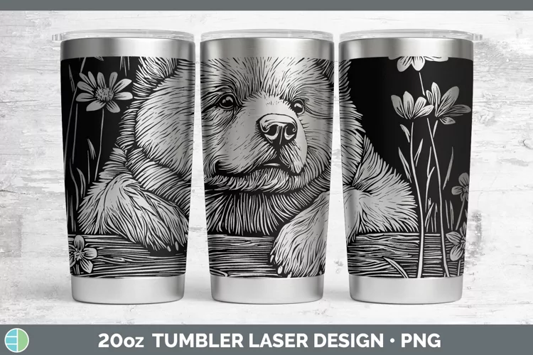 Cottage Dogs Chow Chow Laser 20oz Tumbler Sublimation Tumble