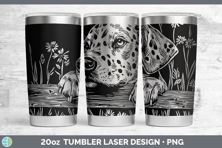 Cottage Dogs Dalmatian Laser 20oz Tumbler Sublimation Tumble