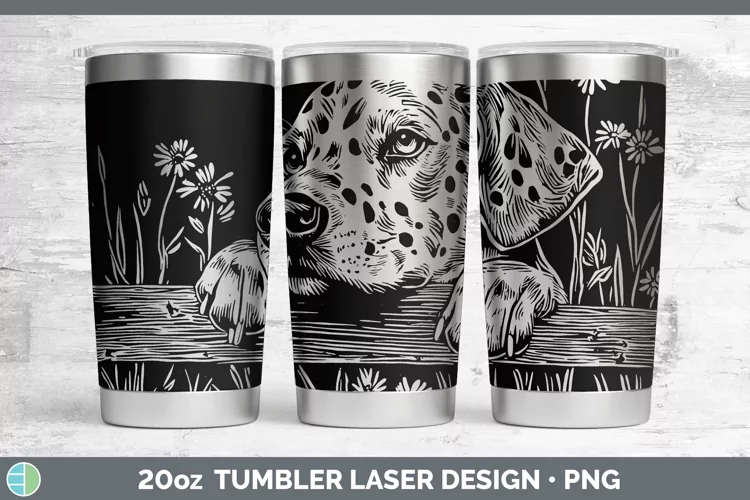Cottage Dogs Dalmatian Laser 20oz Tumbler Sublimation Tumble