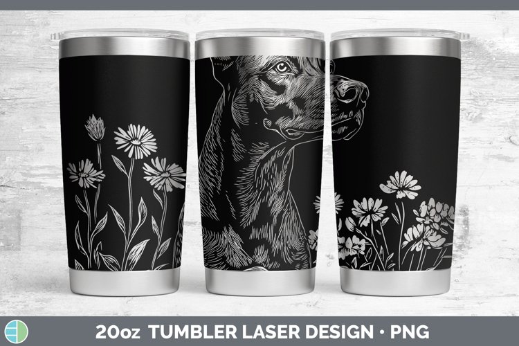 GorgeousCottage Dogs Laser 20oz Tumbler design.