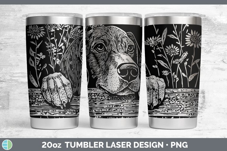 GorgeousCottage Dogs Laser 20oz Tumbler design.