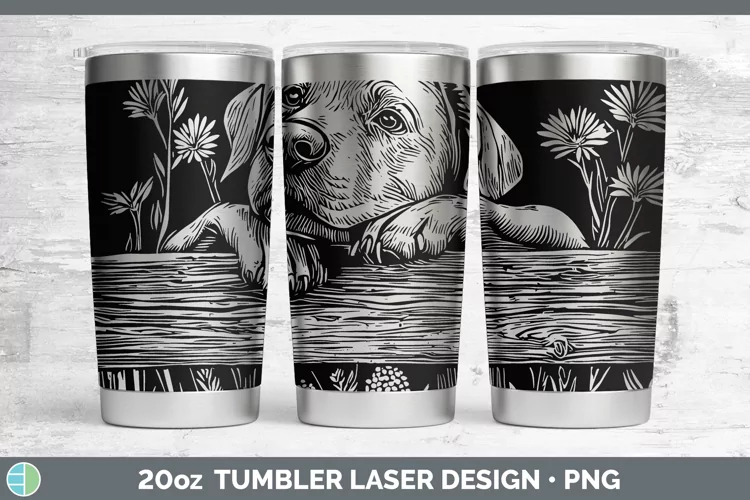 Cottage Dogs Labrador Retriever Laser 20oz Tumbler Sublimati