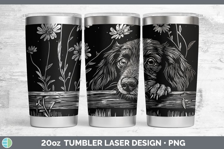 GorgeousCottage Dogs Laser 20oz Tumbler design.