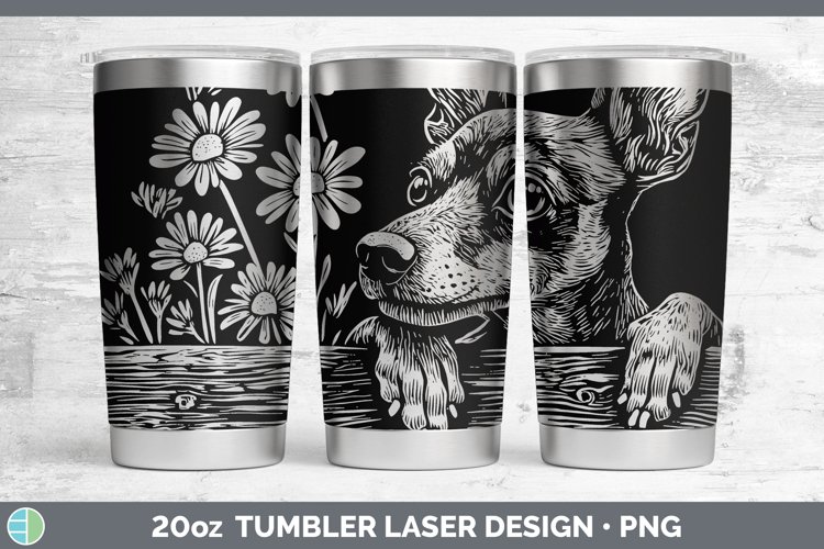 GorgeousCottage Dogs Laser 20oz Tumbler design.