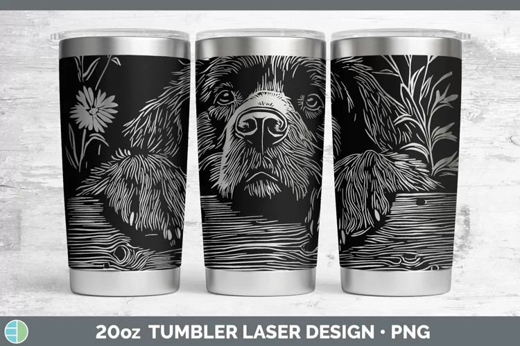 Cottage Dogs Newfoundland Laser 20oz Tumbler Sublimation Tum