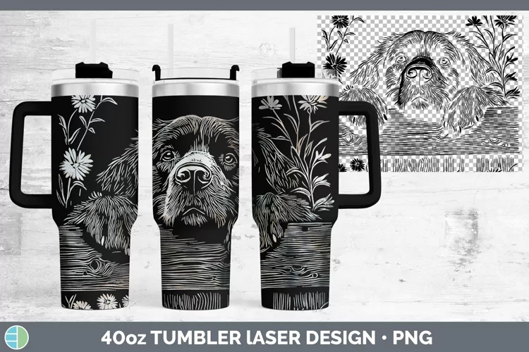 Cottage Dogs Newfoundland Laser 40oz Tumbler Sublimation Tum