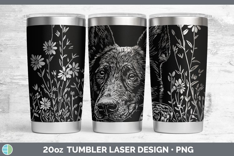 GorgeousCottage Dogs Laser 20oz Tumbler design.