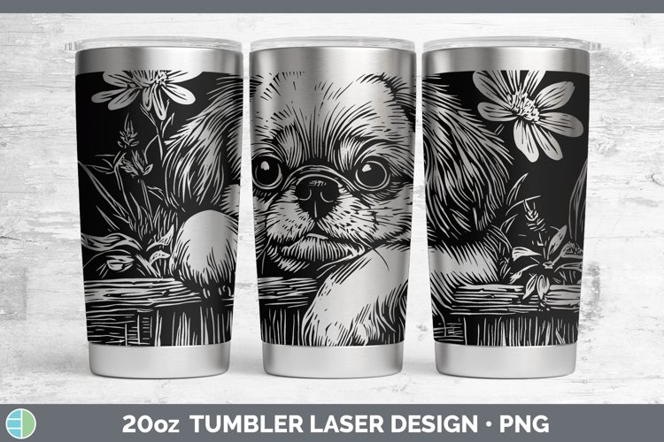 GorgeousCottage Dogs Laser 20oz Tumbler design.