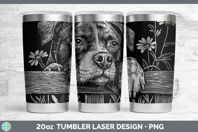 GorgeousCottage Dogs Laser 20oz Tumbler design.