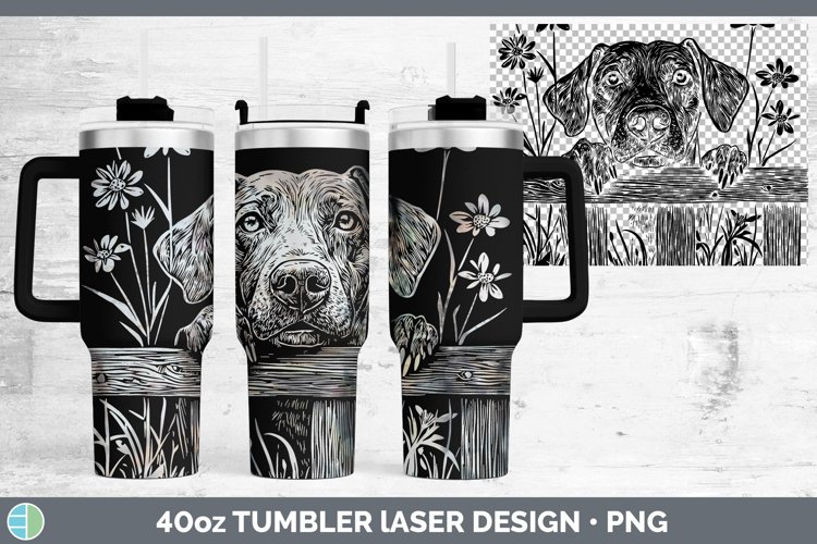GorgeousCottage Dogs Laser 40oz Tumbler design.