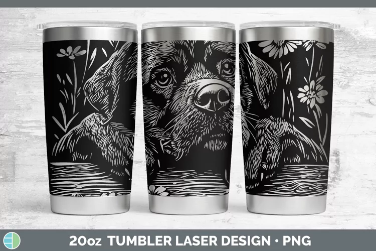 Cottage Dogs Rottweiler Laser 20oz Tumbler Sublimation Tumbl