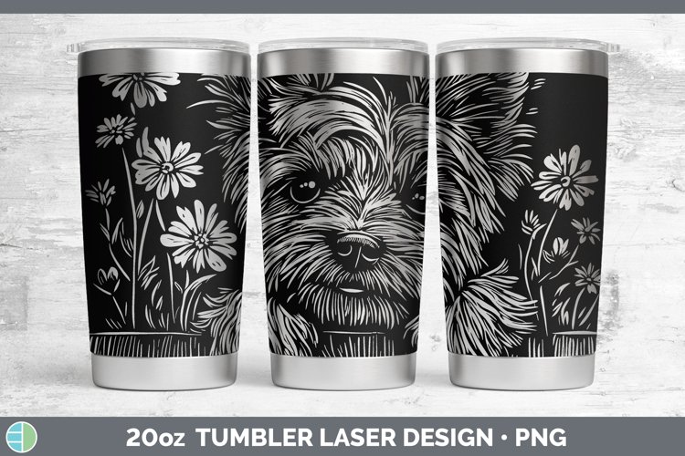 GorgeousCottage Dogs Laser 20oz Tumbler design.