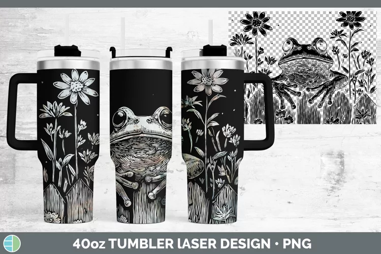 Cottage Farm Bullfrog Laser 40oz Tumbler Sublimation Tumbler