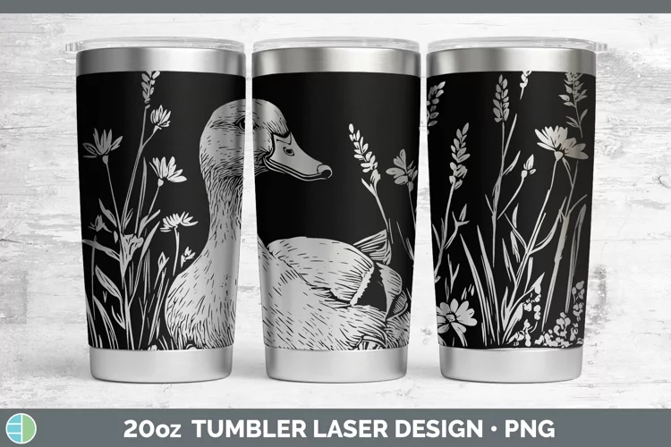 Cottage Farm Duck Laser 20oz Tumbler Sublimation Tumbler Des