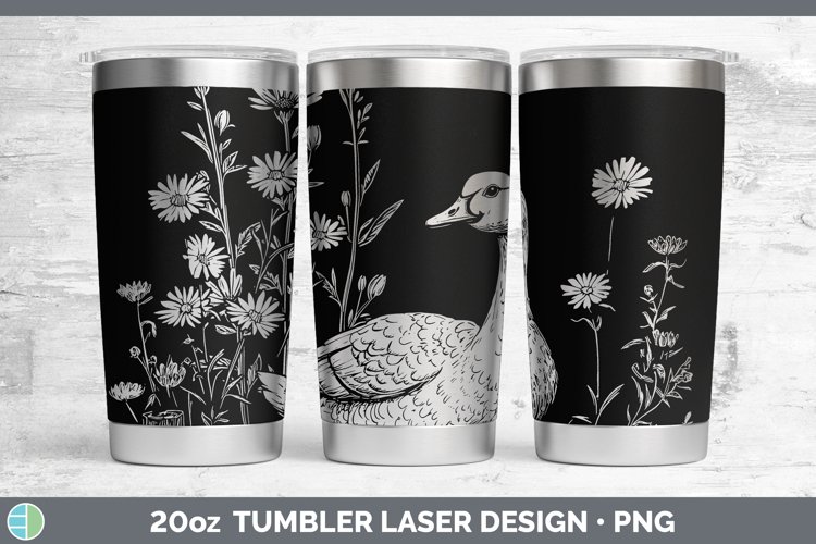 Cottage Farm Goose Laser 20oz Tumbler Sublimation Tumbler De