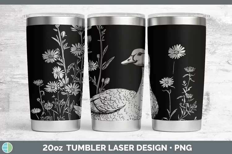 Cottage Farm Goose Laser 20oz Tumbler Sublimation Tumbler De