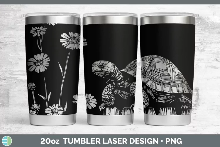 Cottage Farm Tortoise Laser 20oz Tumbler Sublimation Tumbler
