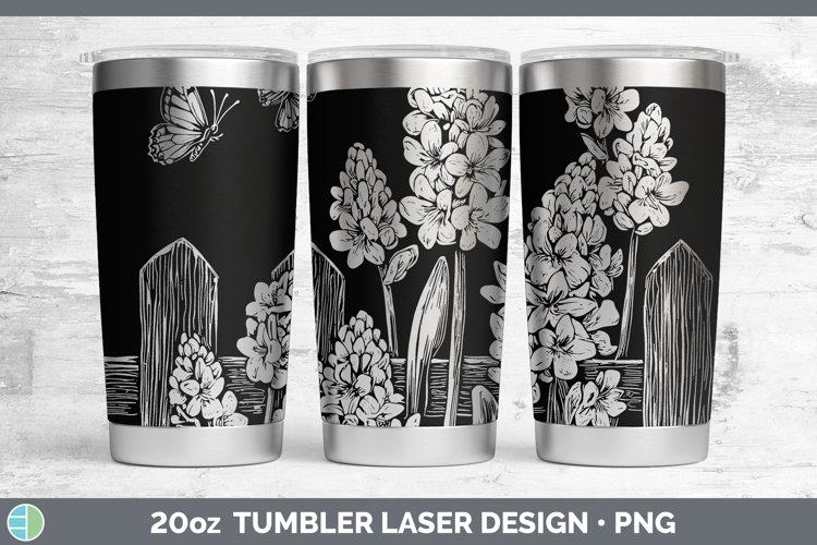 GorgeousCottage Flowers Laser 20oz Tumbler design.