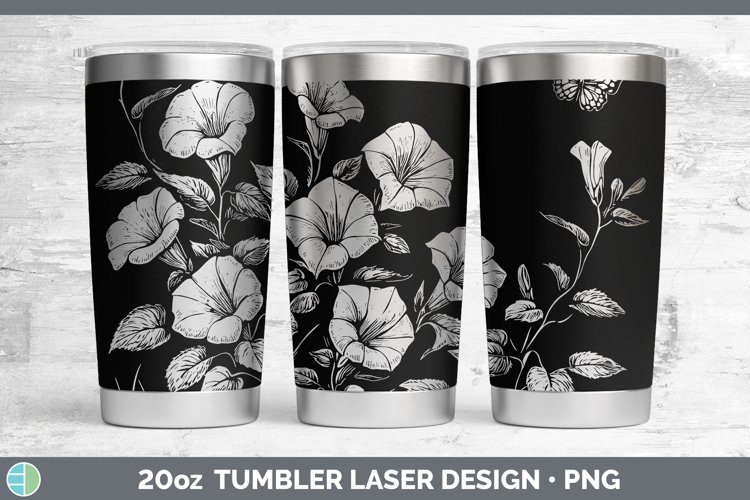 GorgeousCottage Flowers Laser 20oz Tumbler design.