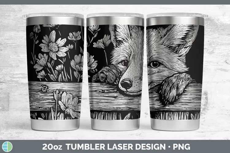 Cottage Fox Laser 20oz Tumbler Sublimation Tumbler Designs