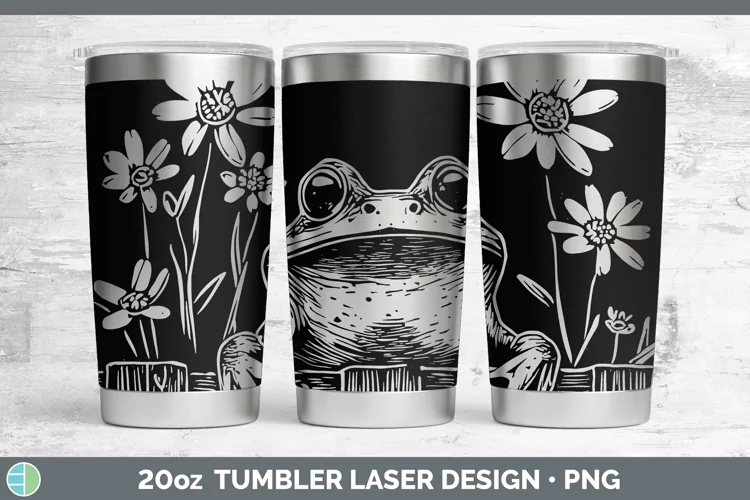 Cottage Frog Laser 20oz Tumbler Sublimation Tumbler Designs