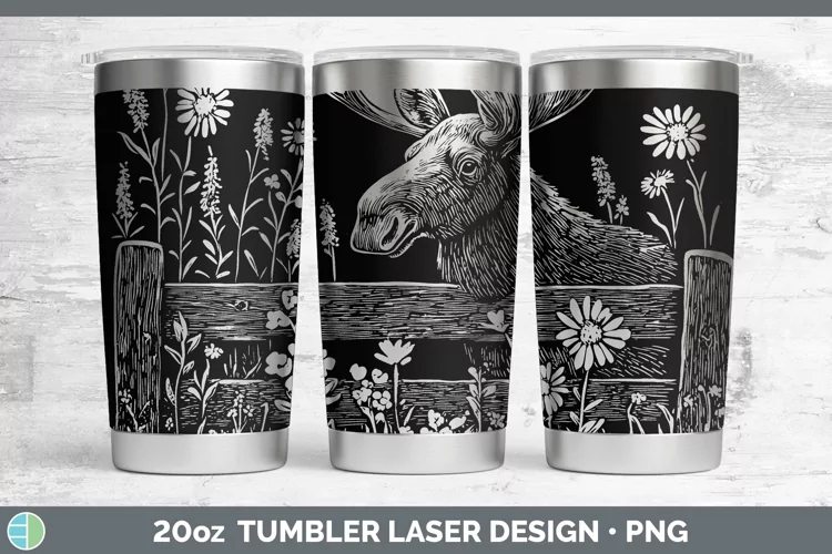 Cottage Moose Laser 20oz Tumbler Sublimation Tumbler Designs