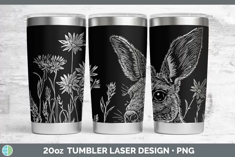Cottage Safari Kangaroo Laser 20oz Tumbler Sublimation Tumbl