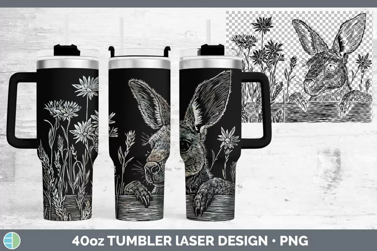 Cottage Safari Kangaroo Laser 40oz Tumbler Sublimation Tumbl