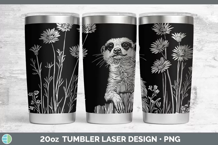 Cottage Safari Meerkat Laser 20oz Tumbler Sublimation Tumble