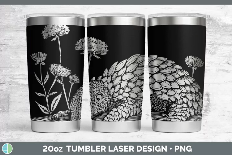 Cottage Safari Pangolin Laser 20oz Tumbler Sublimation Tumbl