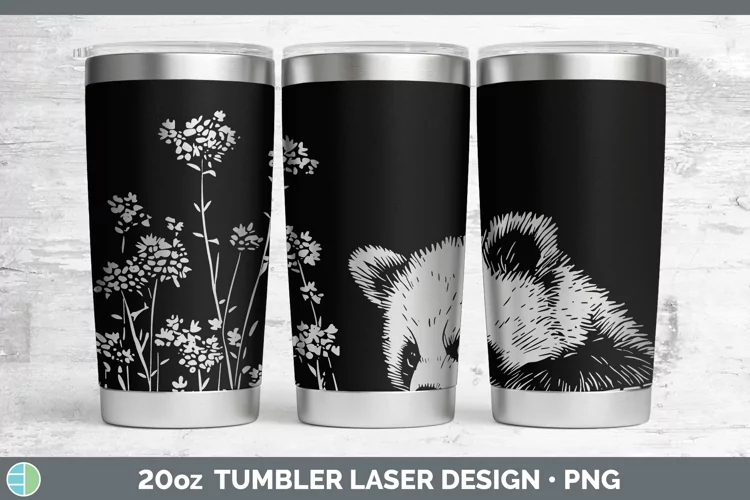 Cottage Safari Red Panda Laser 20oz Tumbler Sublimation Tumb