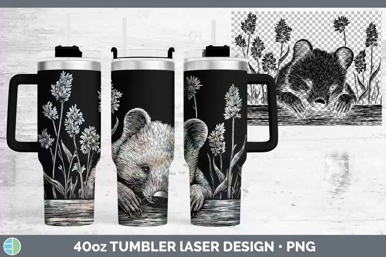 Cottage Safari Wombat Laser 40oz Tumbler Sublimation Tumbler