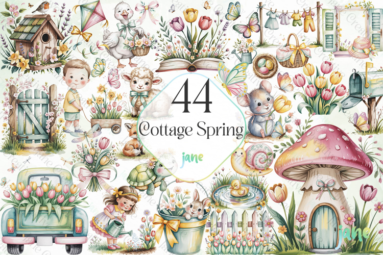 Flower Garden Clipart Image 23