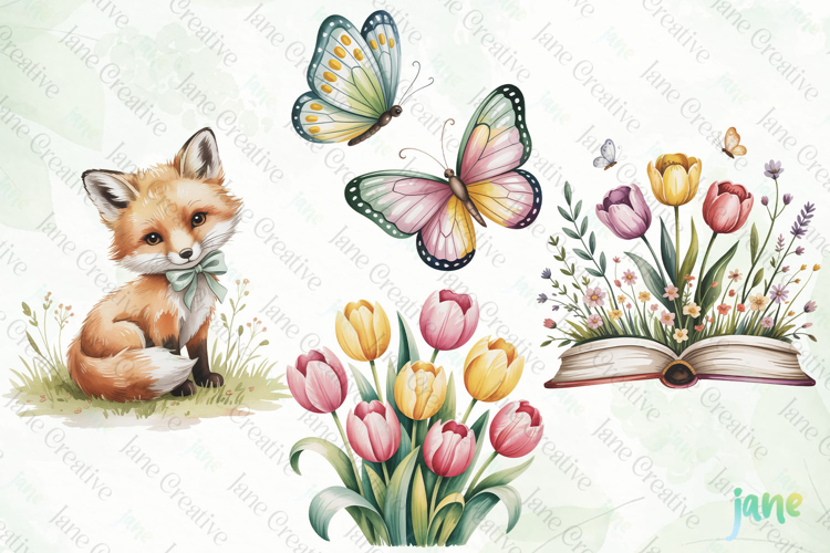 Cottage Spring Clipart