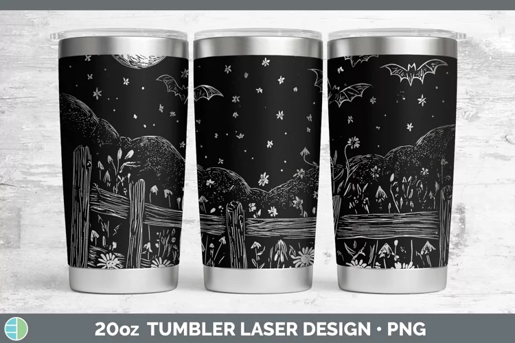 Cottage Stars Laser 20oz Tumbler Sublimation Tumbler Designs
