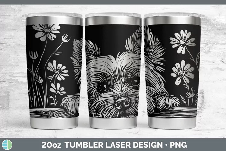 Cottage Yorkshire Terrier Laser 20oz Tumbler Sublimation Tum