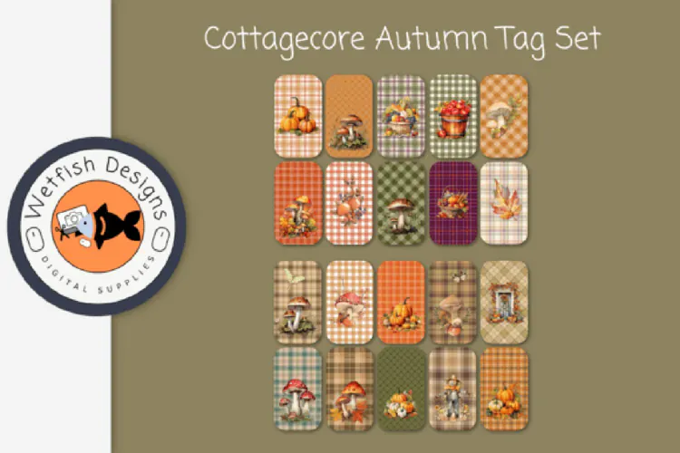 Cottage Core Autumn Tags
