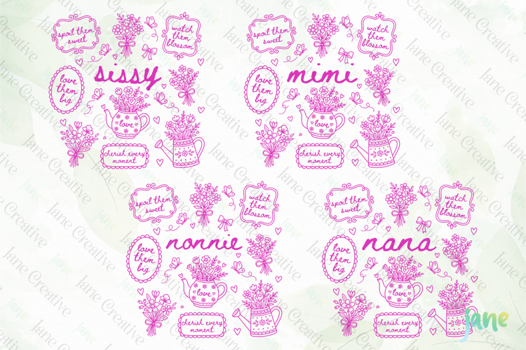 Cottagecore Floral Mama SVG PNG