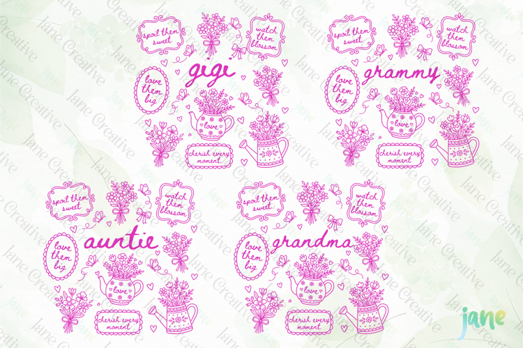 Cottagecore Floral Mama SVG PNG