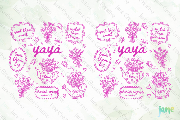 Cottagecore Floral Mama SVG PNG