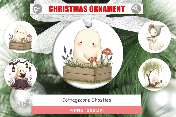 Ornament Cottagecore Ghosties