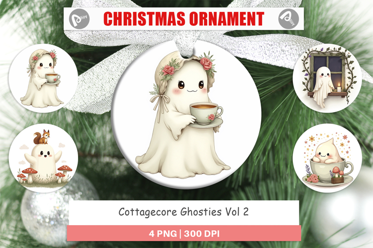 Ornament Cottagecore Ghosties