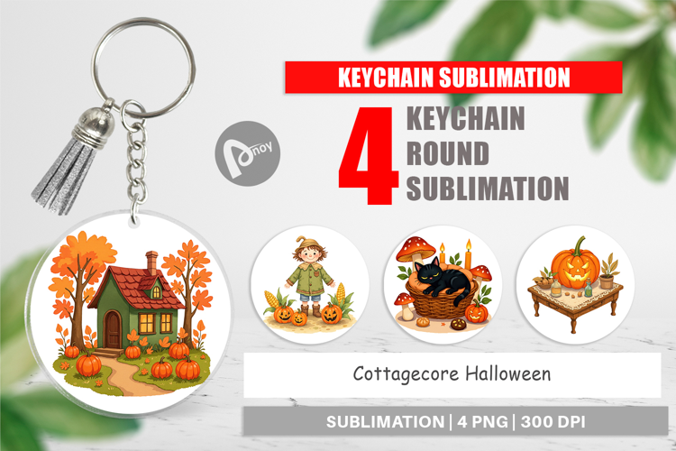 Keychain Cottagecore Halloween
