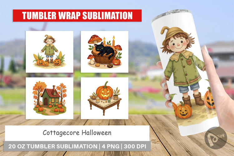 Tumbler Cottagecore Halloween