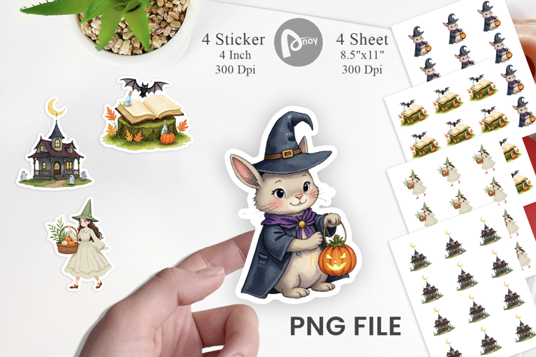 Cottagecore Halloween Sticker