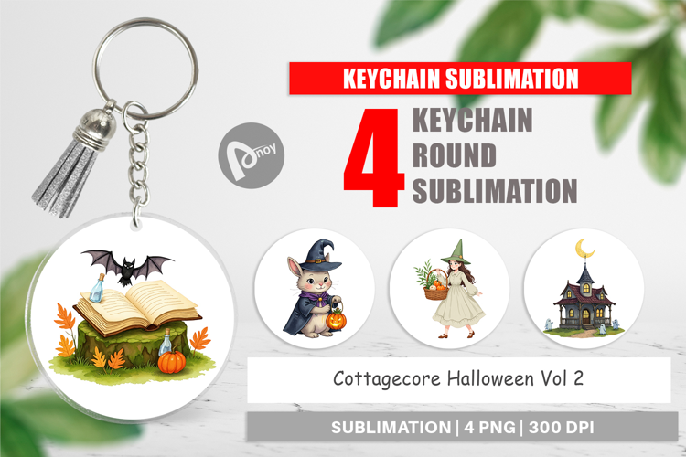 Keychain Cottagecore Halloween