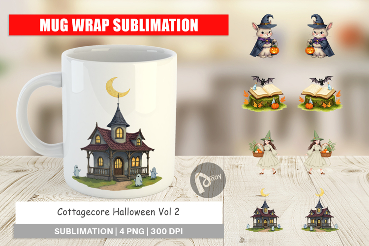 Mug Wrap Cottagecore Halloween