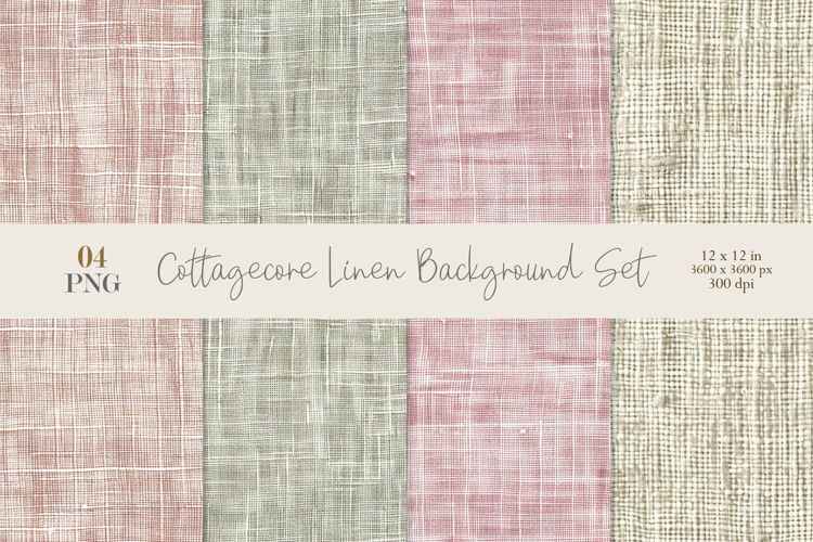 Cottagecore Linen Background PNG